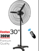 Ventus 30" İnc (75 cm) Sanayi Tipi Ayaklı Vantilatör 200W Güç Uzaktan Kumandalı Yüksek Performanslı Fan - 1