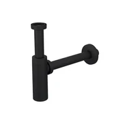MOON AYARLANABİLEN LAVABO SİFONU MAT SİYAH 200/250 MM - 1