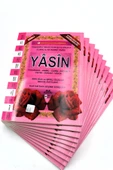 Ekonomik Hediyelik 10 Adet Yasin-i Şerif Pembe Renk 80 Shf. Orta Boy(17x24cm) QR Kod/Meal/Arapça thumbnail 1