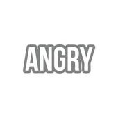 Angry Araba Sticker 17x17 Cm Gri - 1