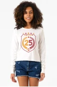 25 Şampiyonluk Yine Biz Ekru Ekstra Uzunkol Sweatshirt thumbnail 1