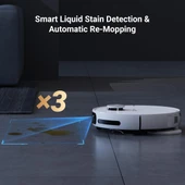 Ezviz RS20 Max Robot Süpürge, Hepsibirarada, Kendi Kendine Temizleme, 13000PA, Kameralı Devriye, Iki Yönlü Konuşma, Anti-Fırça Dolaşma, Kamera ve Lds Navigasyon, Sıcak Su 60°c, Otomatik Boşaltma - 4