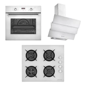 Eminçelik EC-AO 2163 W60-EC-CH 1455 RC W60-EC-AH 1240 SW WG60 ENG Beyaz Ankastre Set-10 - 1