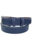 Lacivert Çocuk Boy Suni Deri 3 cm.lik Klasik Kemer - XD-G5 thumbnail 4