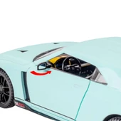 Miniauto 1:24 GTR-50 Diecast Model Araba Sesli Işıklı 20 cm Açılır Kapı Çek Bırak Gri - 5