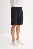 Cazador Slim Fit Dar Paça Likralı Örme Bermuda Şort 6082 - 2