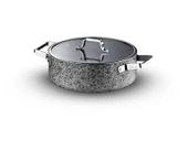 Brioni Stone-H 32 Cm Çizilmez Yanmaz Yapışmaz Basık Tencere Sh-127 thumbnail 2