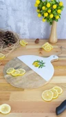 Kangura - Yuvarlak kesme Tahtası Limon - 1