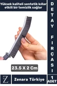 Premium Ergonomik Mutfak Banyo Lavabo Otomobil Derz Sentetik Kıllı İnce Detaylı Temizlik Fırçası - 1