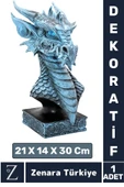 Premium Yüksek Kaliteli Çok Şık Dekoratif Hediyelik Özel Gün Biblo Koleksiyon POLYESTER DRAGON Model - 1