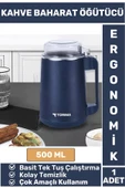 Premium Ergonomik Tutma Saplı Yüksek Kaliteli Çelik Baharat Kahve Kuruyemiş Öğütücü Değirmen 500 ML - 1