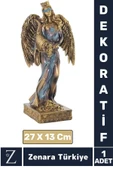 Çok Şık Dekoratif Hediyelik Özel Gün Biblo Koleksiyon Bereket Tanrıçası POLYESTER KANATLI FORTUNA - 1