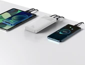 Baseus Bipow Dijital Ekranlı 15W 10.000 mAh Powerbank Beyaz thumbnail 2