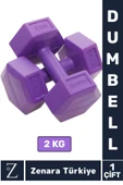 Premium Yüksek Kalite Sert Plastik Egzersiz Pilates Isınma Ev Hafif Ağırlık Antrenman 2X2 Kg Dambıl - 1