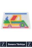 Çocuk Eğlenceli El Kol Parmak Kasları Hayalgücü Geliştiren Dikkat Beceri Oyunu 150 Boncuklu KODLAMA thumbnail 3
