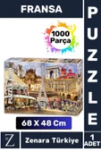 Premium Eğlenceli Eğitici Görsel Algı Problem Çözme Becerisi Çocuk PUZZLE 1000 Parça FRANSA thumbnail 1