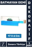 Premium Yüksek Kaliteli Dayanıklı Çok Şık Dekoratif Hediyelik Koleksiyon Denizcilik BATMAYAN GEMİ - 1