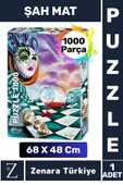Premium Eğlenceli Eğitici Görsel Algı Problem Çözme Becerisi PUZZLE 1000 Parça ŞAH MAT thumbnail 1