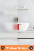 Premium İz Bırakmaz İç Göstermez Gizlilik Ofis Salon Banyo UV Koruyucu Buzlu Cam Film 2Metre X 60 Cm - 2