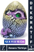 Premium Yüksek Kaliteli Çok Şık Dekoratif Hediyelik Özel Gün Biblo Koleksiyon POLYESTER DRAGON GÖZÜ - 1