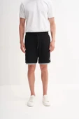 Cazador Regular Fit Jakarlı Örme Bermuda Şort 6050 Siyah - 1