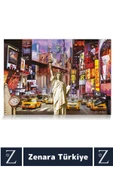 Premium Eğlenceli Eğitici Görsel Algı Problem Çözme Becerisi PUZZLE 1000 Parça NEWYORK - 2