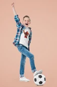 Çocuk Göztepe Kısa kollu bisiklet yaka t-shirt - Tişört - 5