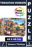 Premium Eğlenceli Eğitici Görsel Algı Motor Becerisi Geliştiren Çocuk PUZZLE 1000 Parça VENEDİK - 1