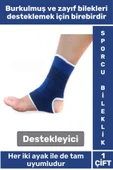 Burkulmuş Zayıf Bilekler İçin Destekleyici Unisex Sporcu Antrenman Ayak Bilekliği Sağ Sol 1 Çift - 1