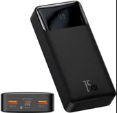 Baseus Bipow Dijital Ekran 15W 20000 mah Power Bank Siyah thumbnail 1