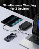 Baseus Adaman Overseas Edition 24.000 mAh Digital Display 140W Powerbank-Siyah thumbnail 2