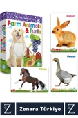 Çocuk Eğitici Dokunsal Algı İnce Motor Koordinasyon DOKUN HİSSET-ÇİFTLİK HAYVANLARI VE MEYVELER thumbnail 2