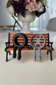 Jant Ve Lastik Şeklinde Biblo 2 Adet – Oturan Jant 4,9×8,9 Cm Ve Lastik 5×8,9 Cm Masaüstü Süs - 1