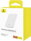 Baseus Magsafe Mini Wireless Powerbank 5.000 mAh 20W-Beyaz - 3