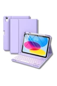 iPad 11. Nesil A16 çipli 2024 2025 Uyumlu Klavyeli Tablet Kılıfı - 4