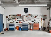 Motto Dekor Lazer Kesim Metal Peugeot Logosu Peugeot Armalı Pego Duvar Dekoru 44x49 cm - 9