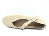 Feles Küt Burun Kemer Detaylı Kadın Babet Ayakkabı thumbnail 9