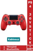 Premium Doubleshock 4 Kablosuz Titreşimli PS 4 / PC Uyumlu Playstation 4 Wireless Joystick Oyun Kolu thumbnail 1