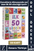 Okul Öncesi Dil Bilgisi Geliştirici Renk Tanım Hafıza Geliştirici Eğlenceli Eğitici İLK 50 SÖZCÜK - 1