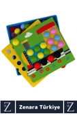 Eğitici El Göz Koordinasyon Parça Bütün İlişkisi Kavrama Çocuk Eğlenceli Oyun RENGİNİ KEŞFET thumbnail 2