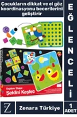 Çocuk El Göz Koordinasyon Parça Bütün İlişkisi Kavrama Eğitici Eğlenceli Oyun ŞEKLİNİ KEŞFET thumbnail 1