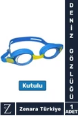 Premium Ayarlanabilir Kayış Su Geçirmez UV Koruma Silikon Plastik Anti-Fog Kutu Çocuk DENİZ GÖZLÜĞÜ - 1