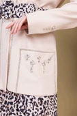 Leopar Desenli Ceketli Üçlü Takım 4715-Bej - 5
