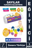 Çocuk Eğitici Motor Beceri Düşünme Görsel Algı Zeka Gelişimi Eğlenceli SAYILAR 10'lu YUMURTA EŞLEME thumbnail 1