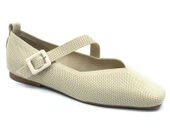 Feles Küt Burun Kemer Detaylı Kadın Babet Ayakkabı thumbnail 8