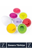 Çocuk Eğitici Düşünme Görsel Algı Eşleştirme Becerisi Geometrik Şekiller YUMURTA EŞLEME Oyunu 6'lı thumbnail 2
