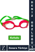 Premium Ayarlanabilir Kayış Su Geçirmez UV Koruma Silikon Plastik Anti-Fog Kutu Çocuk DENİZ GÖZLÜĞÜ - 1