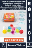 Çocuk Eğitici Düşünme Görsel Algı Eşleştirme Becerisi Geometrik Şekiller YUMURTA EŞLEME Oyunu 15'li thumbnail 1