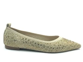 Feles Sivri Burun Taş Detaylı Kadın Babet Ayakkabı thumbnail 2