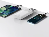 Baseus Bipow Dijital Ekranlı 15W 20.000 mAh Powerbank Beyaz thumbnail 2